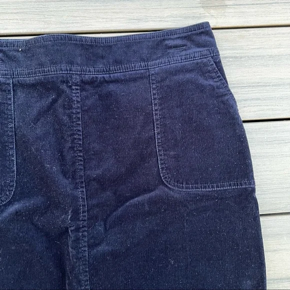 Talbots Navy Corduroy Pencil Skirt - Picture 3 of 4